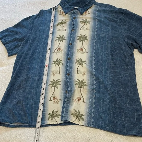 Blue  Palm Print‎ Men's Casual Shirt Size XL
Resort , Caribbean or Tropical Wear - Picture 5 of 9